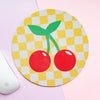 Cherry Check Mouse Pad