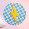 Lightning Bolt Check Mouse Pad