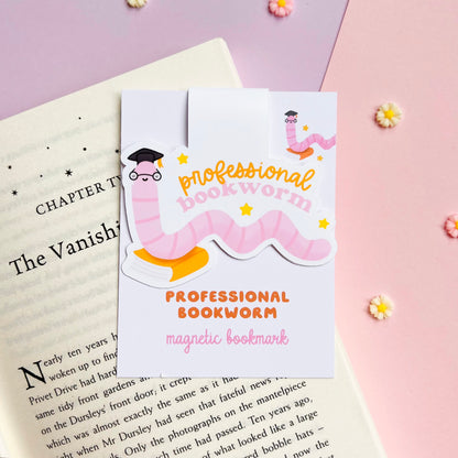 Professional Bookworm Magnetic Bookmark