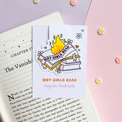 Hot Girls Read Magnetic Bookmark