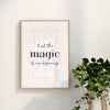 Trust the Magic of New Beginnings Wall Art Print