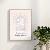 Be Your Own Happy Place Wall Art Print