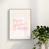 You Glow Girl Wall Art Print