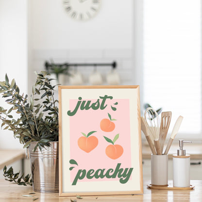 Just Peachy Wall Art Print