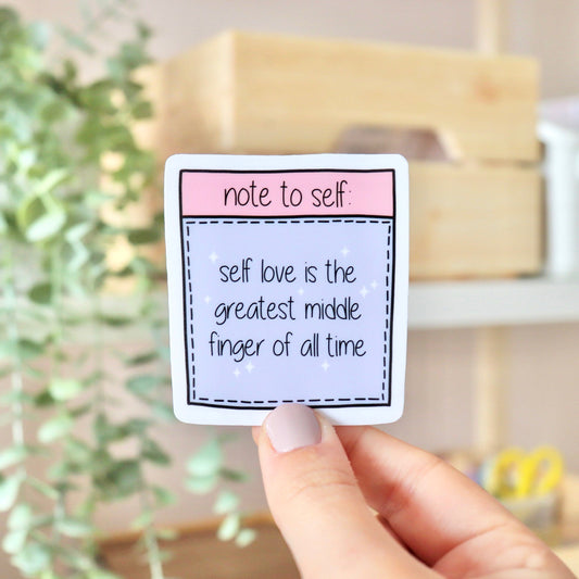 Self Love Positivity Sticker