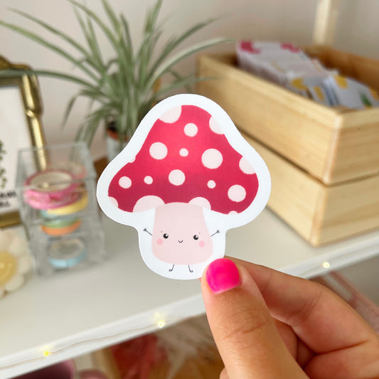 Happy Mushroom Sticker