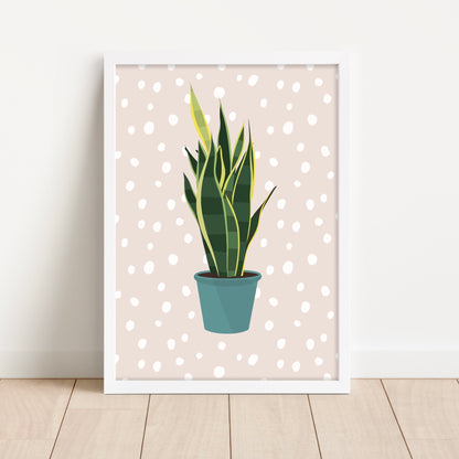 Snake Plant Wall Art Print