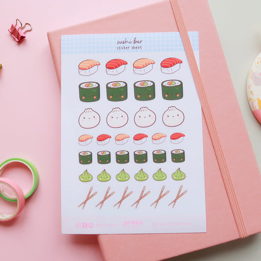 Sushi Bar Sticker Sheet