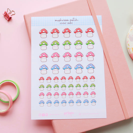 Mushroom Patch Sticker Sheet