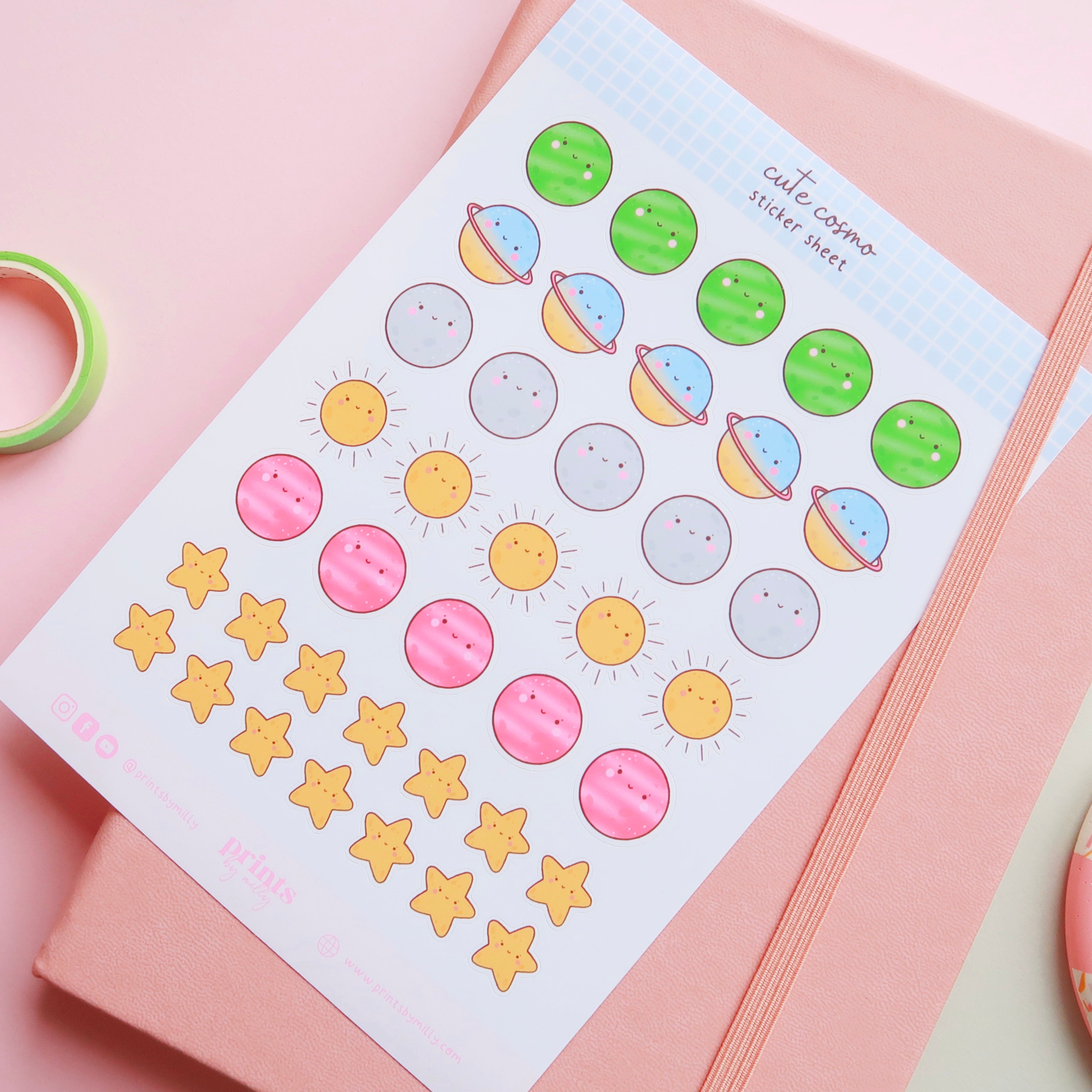 Cute Cosmo Sticker Sheet