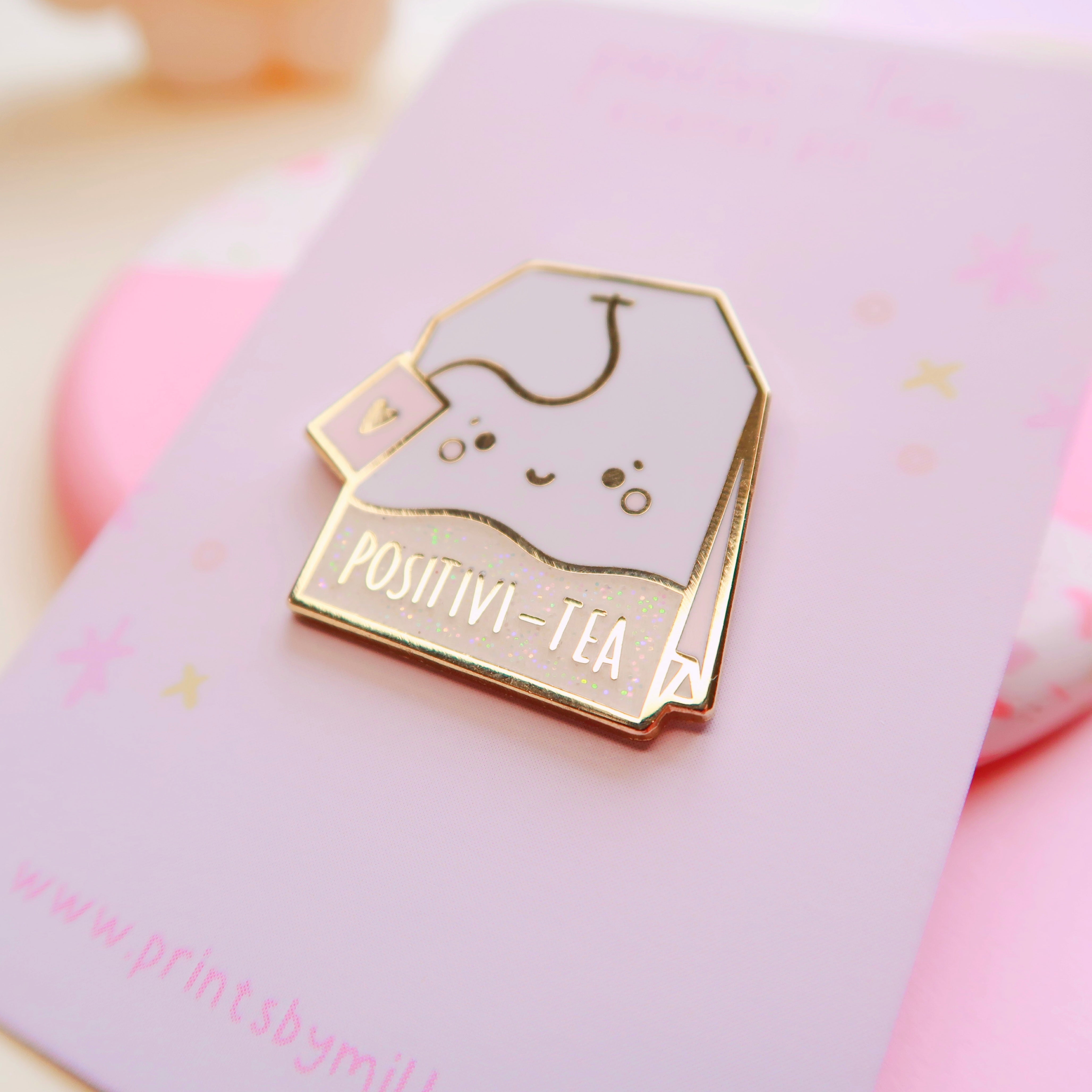 Positivi-tea Enamel Pin