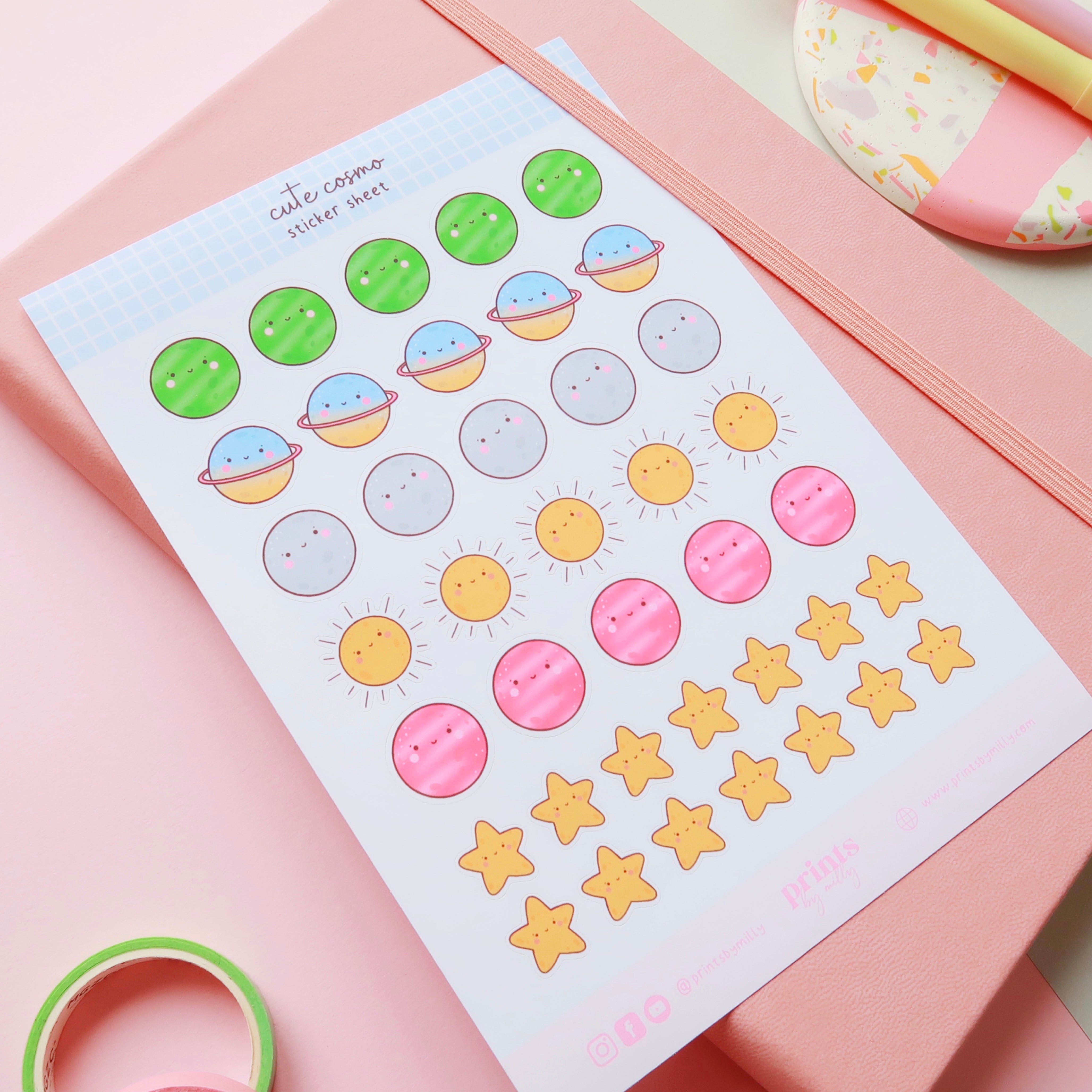 Cute Cosmo Sticker Sheet