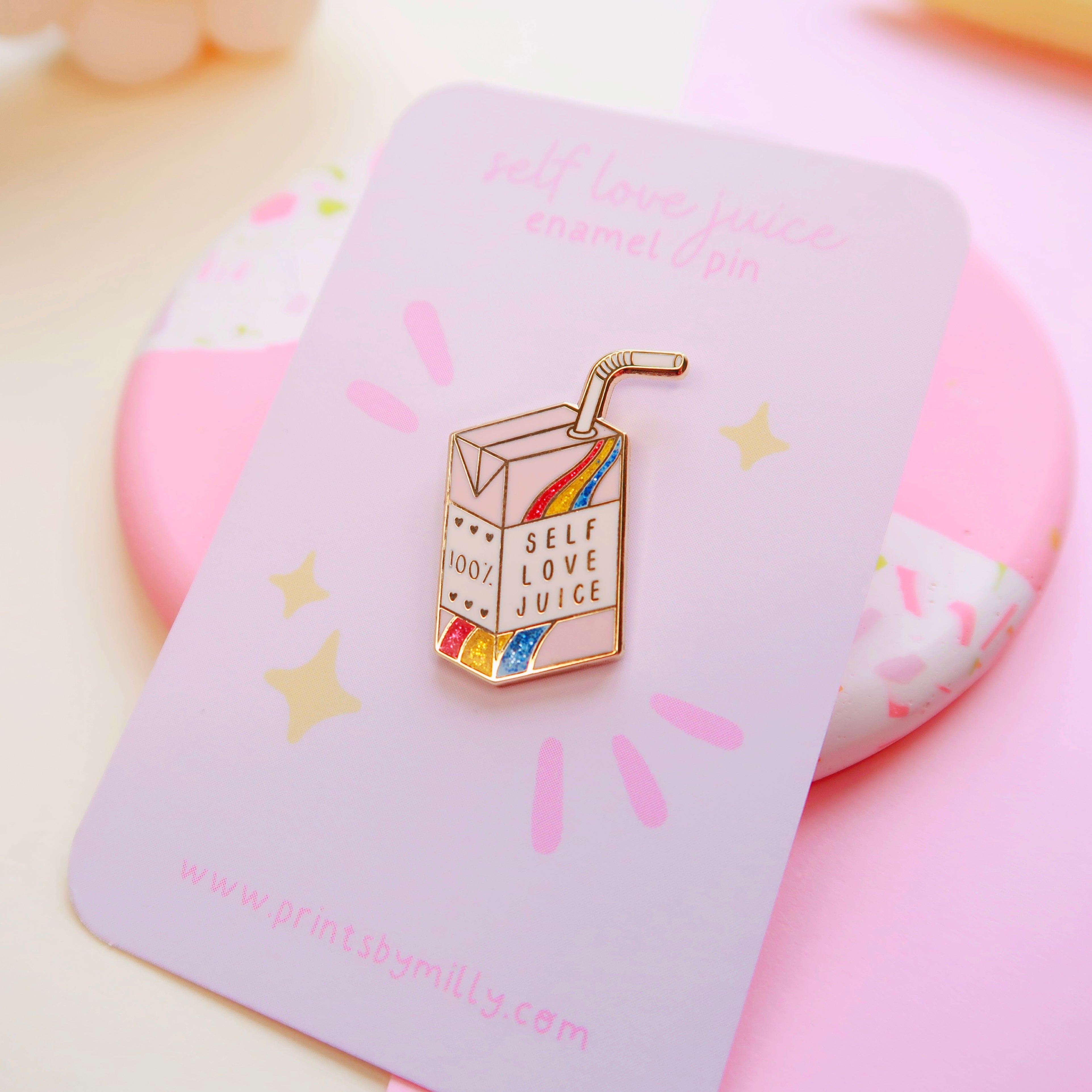 Self Love Juice Enamel Pin