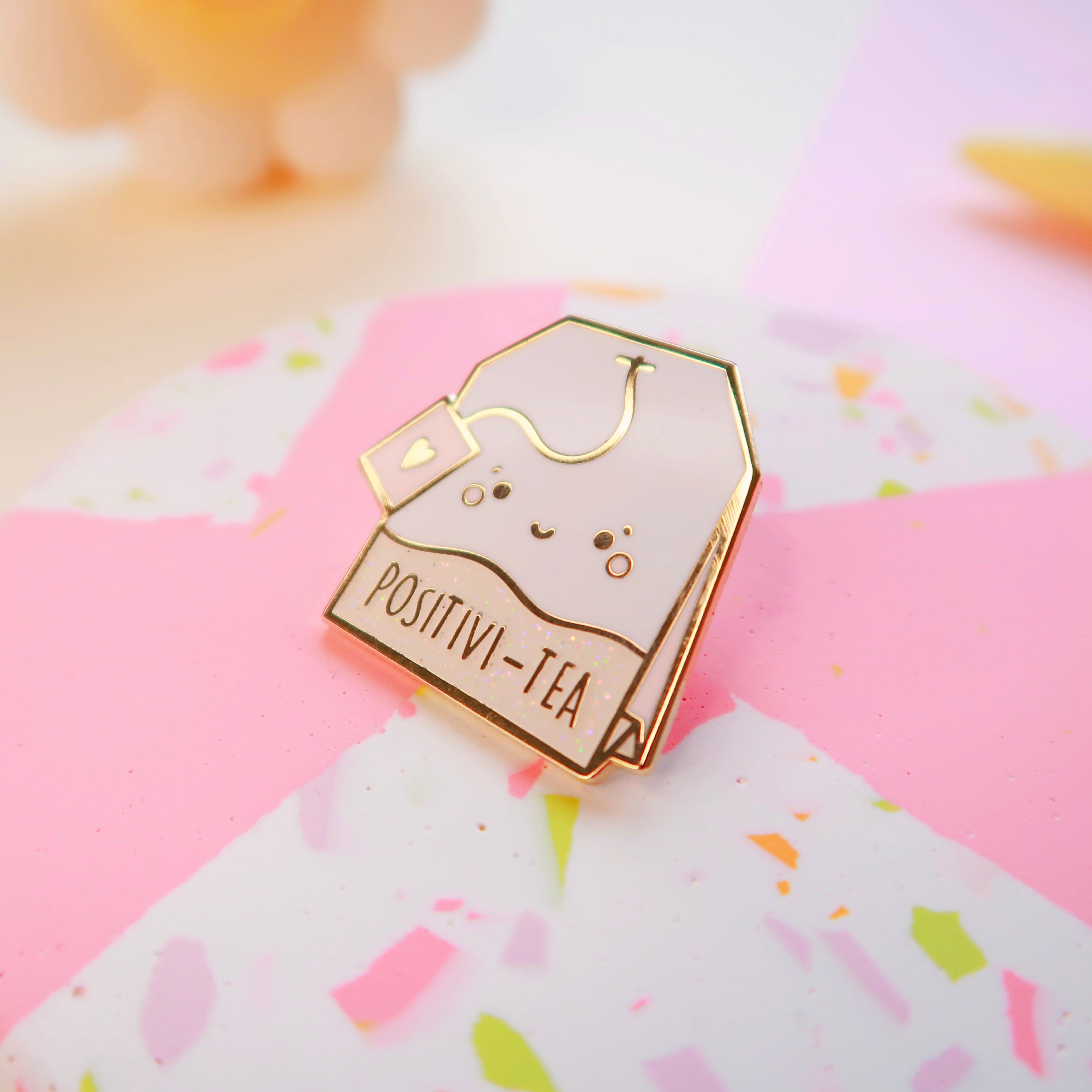 Positivi-tea Enamel Pin